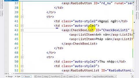 Tìm hiểu về radio và checkbox trong asp.net