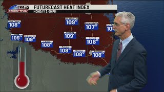 Dangerous and extreme heat index numbers