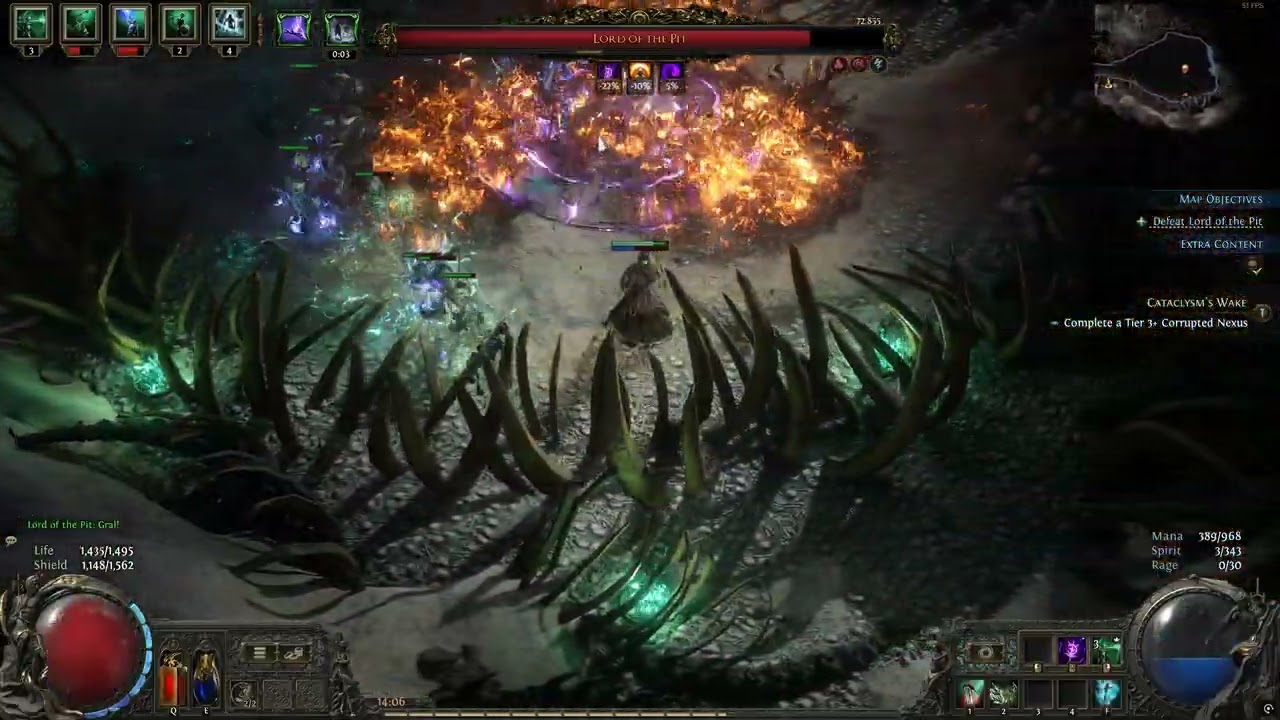 Path of Exile 2 Litch ( Tier 6 Lord of the Pit Boss )