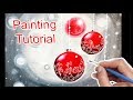 CHRISTMAS Ornaments painting for Beginners /How to paint easy