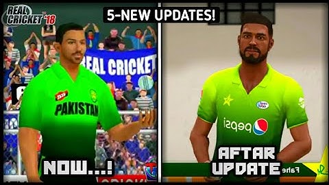 5-NEW AMAZING CONFIRMED UPDATES IN REAL CRICKET 18 NEXT UPDATE | 5-NEW FEATURES IN RC18