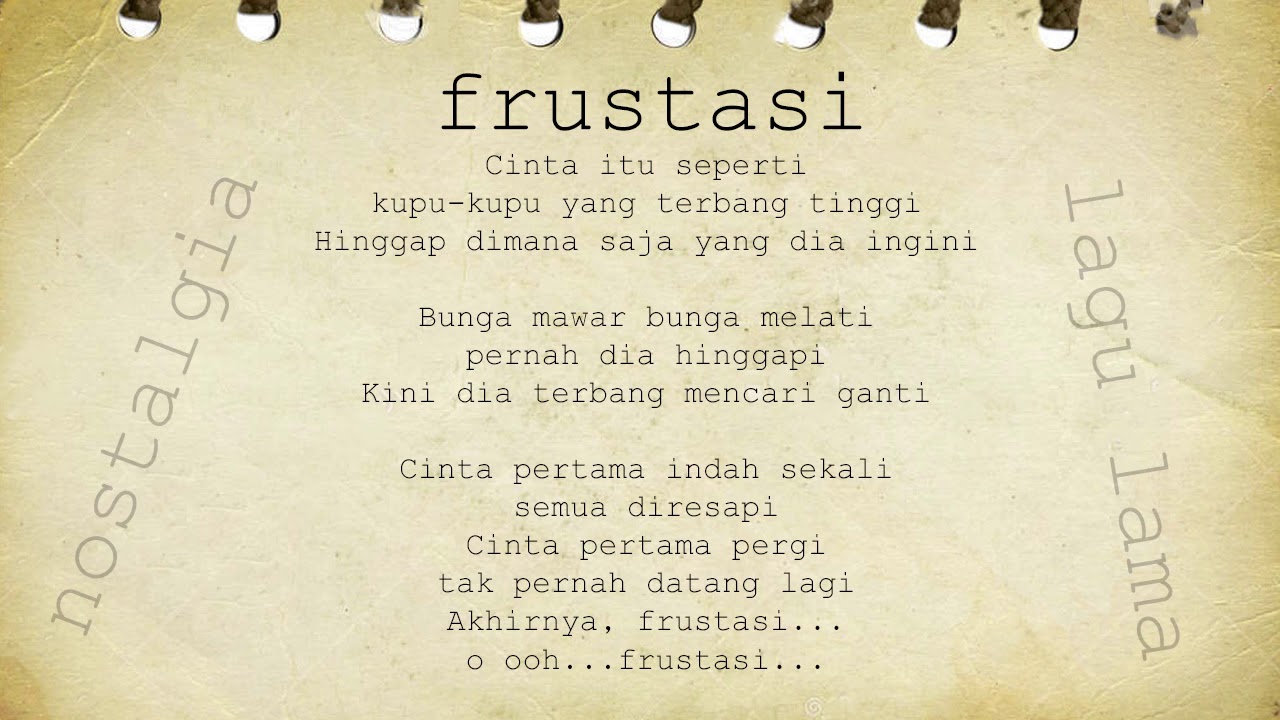 Lagu Nostalgia Frustasi Youtube