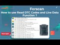 How to use Read DTC Codes and Live Data Function ? | Forscan, Scanmatik 2 Pro
