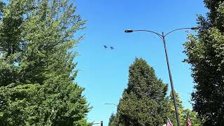 4th of July Parade Jet Flyover, Ashland, Oregon, 2024