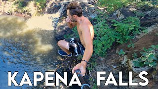 Cliff jumping at Kapena Falls | Alapena Pool and Kapena Falls Trail | Hawaii Waterfalls