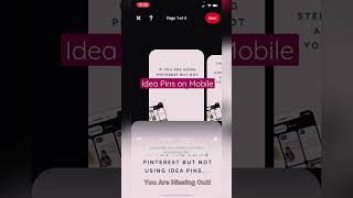 Creating Idea Pins on Mobile #contentcreation #pinterestmarketing #pinterestapp screenshot 3