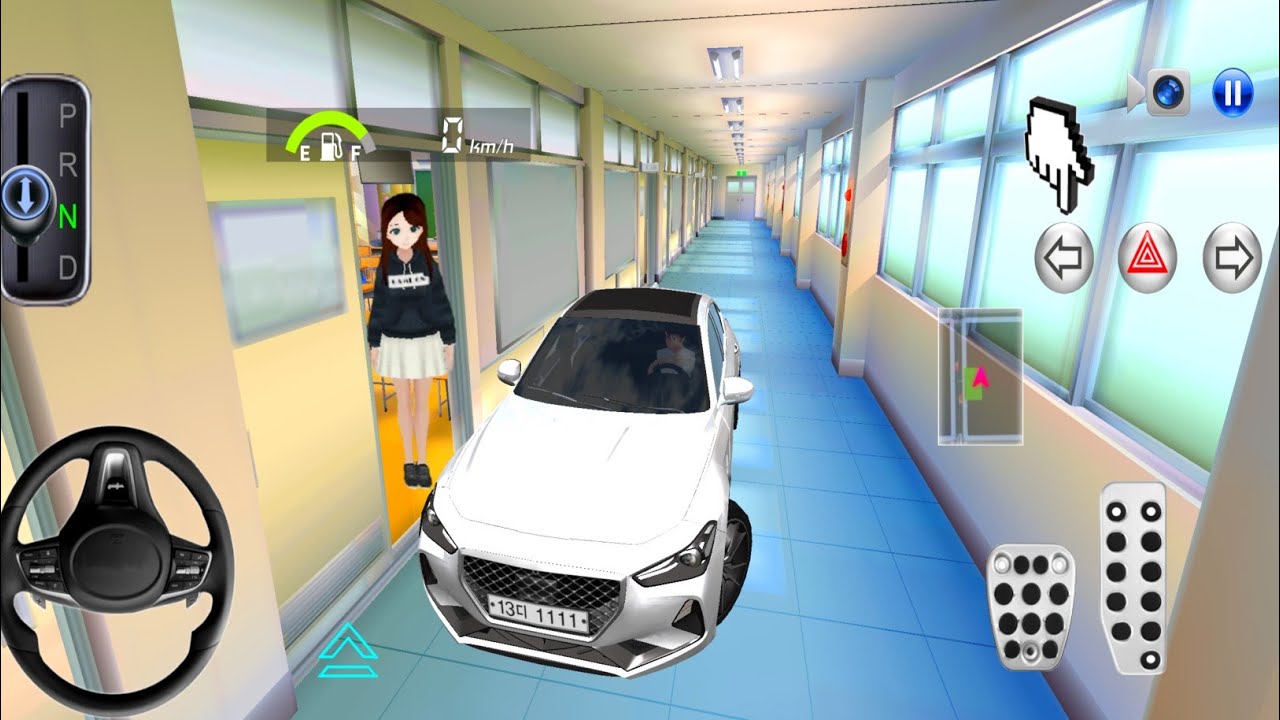 New Hyundai Car Kia Stinger in School Building - 3D Driving Class 2025- Android iOS Gameplay
