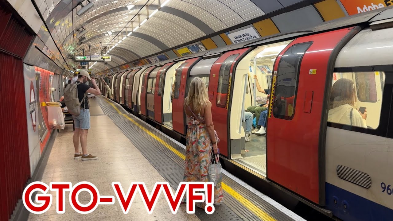THE BEST MOTOR SOUND ON THE LONDON UNDERGROUND! Joyride on the Jubilee Line 1996 Stock! (GTO-VVVF)