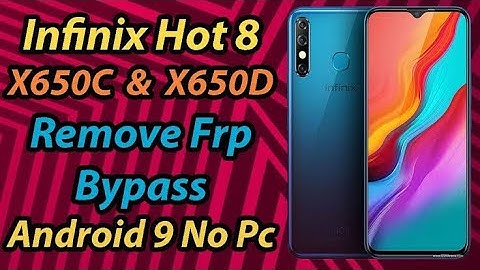 Infinix Hot 8 (X650C) Google Account Bypass | Infinix Android 9 Frp Unlock Without Pc | New Method