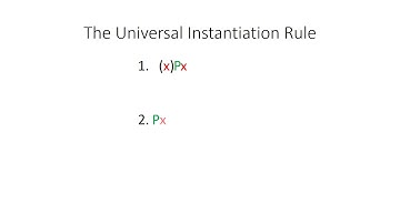The Universal Instantiation Rule