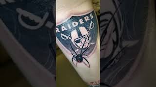 My custom raiders tattoo