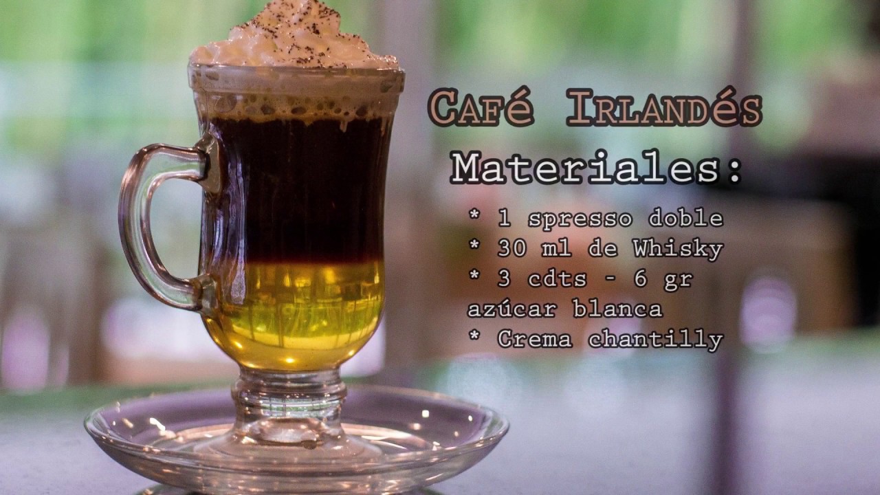 Cómo preparar un café irlandés?/ ¿How to make irish coffee? - YouTube