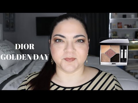 New DIOR GOLDEN DAY Eyeshadow Quint | Swatches and Comparisons | Luxury Beauty