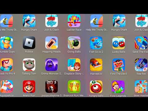 Poppy Playtime 5,Roblox,Draw Master,Hungry Balls,Flow Legends,Stumble Guys,Jail Breaker: Sneck Out..