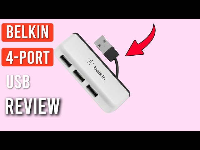 Belkin Travel 4 Port USB 2.0 Hub Review - Compact and Convenient Connectivity!