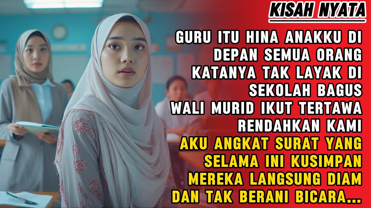 GURU MENGHINA ANAKKU DI RAPAT ORTU, TAPI SATU SURAT DARIKU MEMBUNGKAM SEMUA...