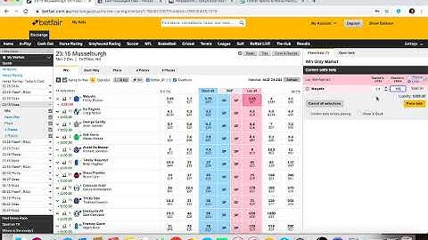 How To Place "Lay" Bets on Betfair