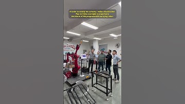 Spraying robot #automobile #intelligence #machine #industrial #robot #industry #factory #robotics