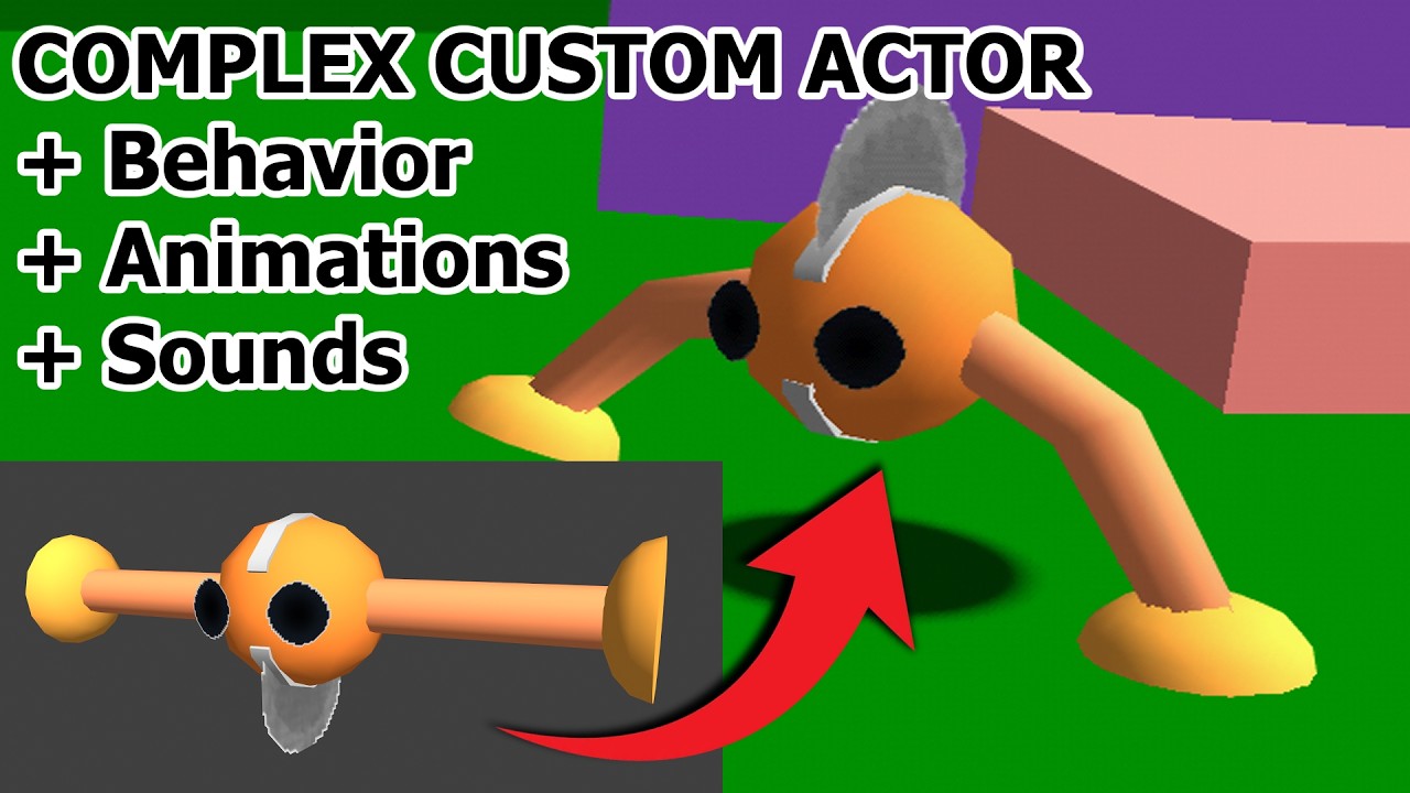 SM64 Decomp - Custom Actor Tutorial (Modelling, texturing, rigging ...
