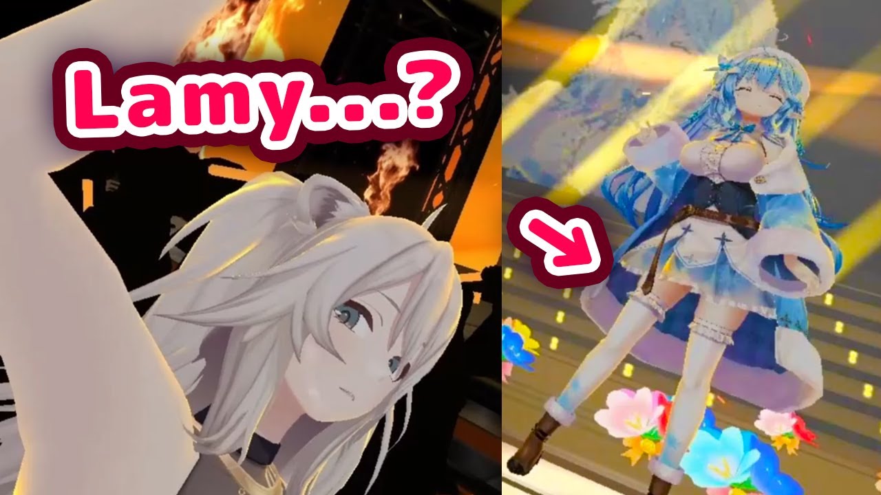 Botan Can't Help Looking Under Lamy's Skirt【ENG Sub/Hololive】