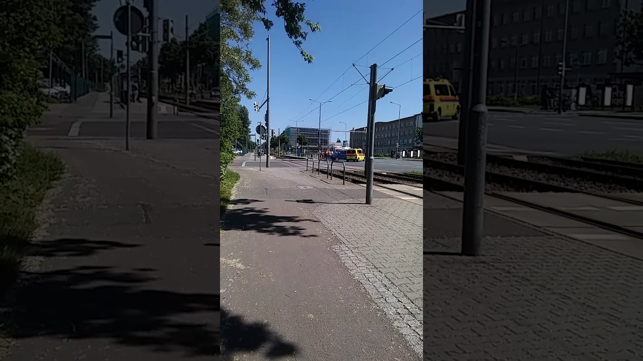 Unfall auf die Torgauer Straße in Leipzig