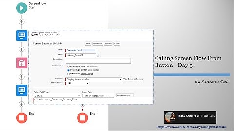 Calling Screen Flow from Button