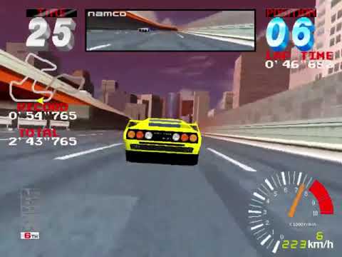 Ridge Racer 2 Arcade 1994 Namco Playthrough Longplay Intermediate 