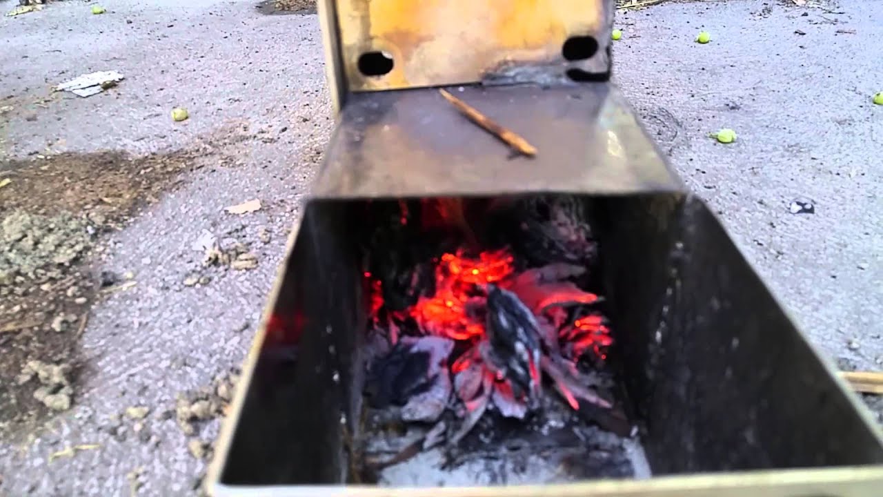 Rocket stove charcoal chimney YouTube