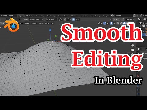 Smooth Editing In Blender | How to Use Proportional Editing | Create Smooth Irregular Surface Easily