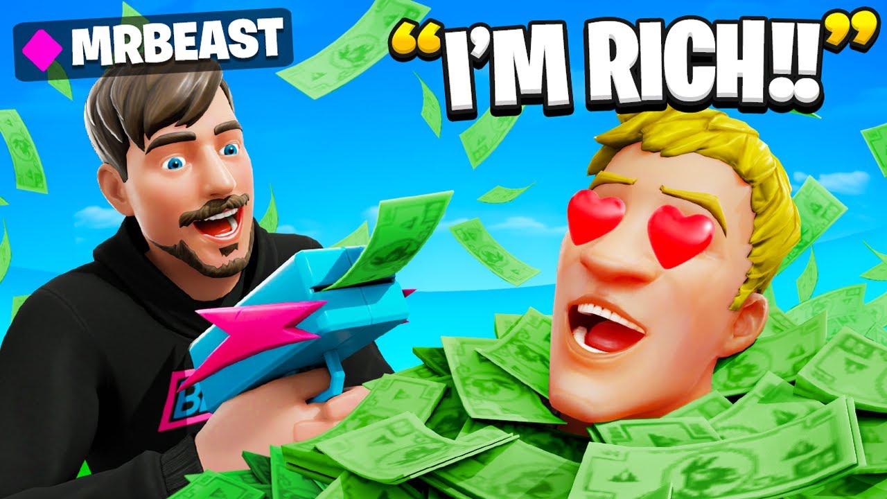 Я притворился MrBeast в Fortnite