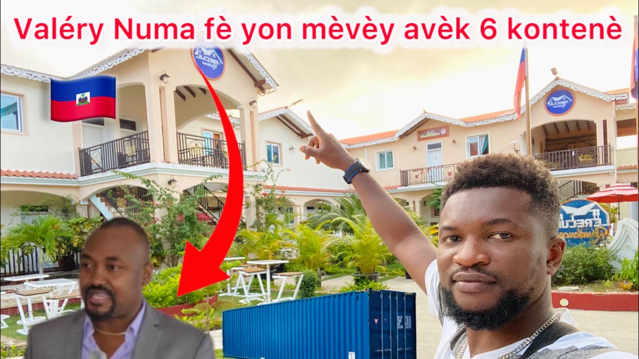 Valery Numa konstwi yon paradi ,avèk 6 kontenè li fè yon Hôtel 12 chanm 