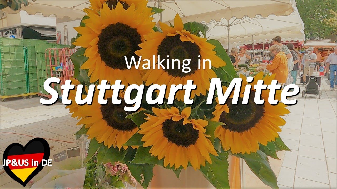 【Stuttgartドイツ】🇩🇪Walking in Stuttgart Mitte/Markthalle Stuttgart/Stuttgarter Wochenmarkt/Germany Vlog