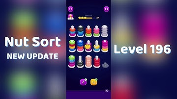 🧩 Nut Sort Level 196 Walkthrough | Step-by-Step Guide 🎮 | Mini Boss