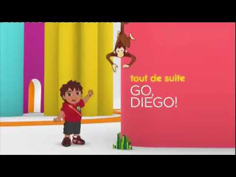 Nickelodeon Junior France Go, Diego! Tout De Suite And Et Maintenant Bumpers (2013)