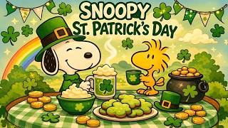 Snoopy St. Patrick’s Day Jazz ☘️ Cheerful Café Music for Relaxing, Happy Mood and Positive Energy