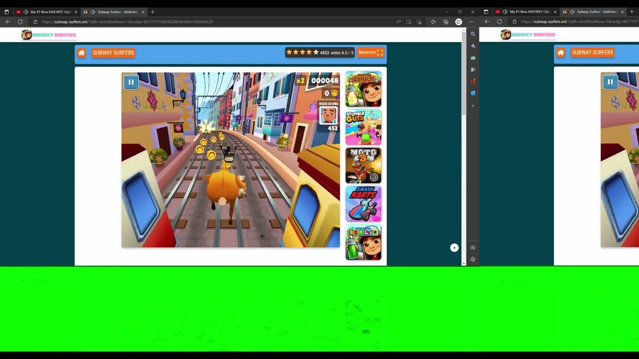 one coin on pogo stick (subway surfers) YouTube