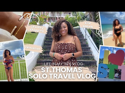 St. Thomas Virgin Islands Relaxing Solo Travel Vlog| Lia Lavon