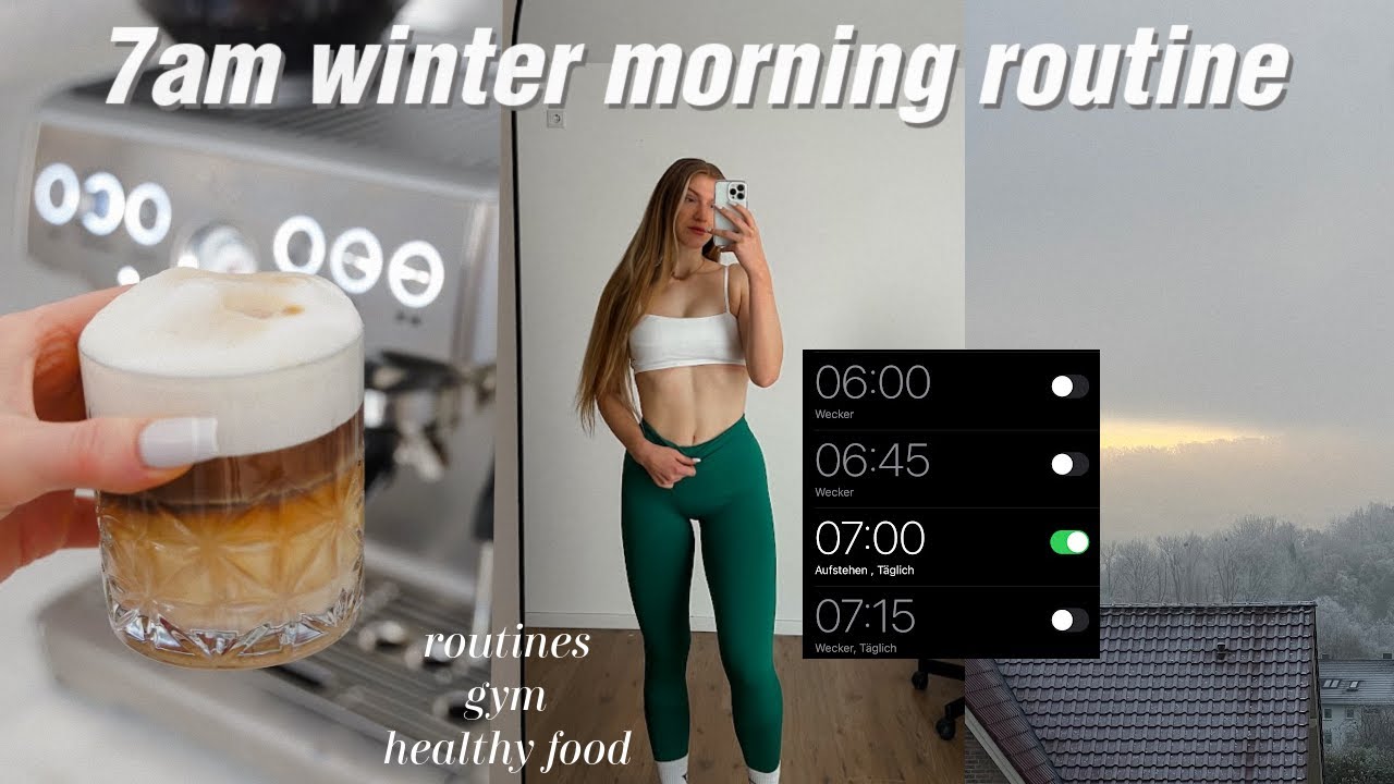 7 AM *productive* morning routine ♡ in winter | productive, healthy, that girl, fitness