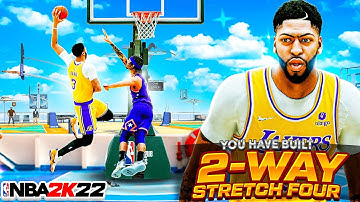 *CONTACT DUNKS* ON A 2-WAY STRETCH FOUR IS GAMEBREAKING ON NBA2K22 CURRENT GEN