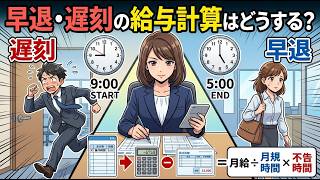 早退・遅刻の給与計算はどうする？正しい控除方法と実務ポイントを解説