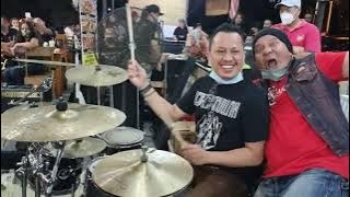 Sotong antara drummer terbaik malaysian berganding bersama man keedal the legend