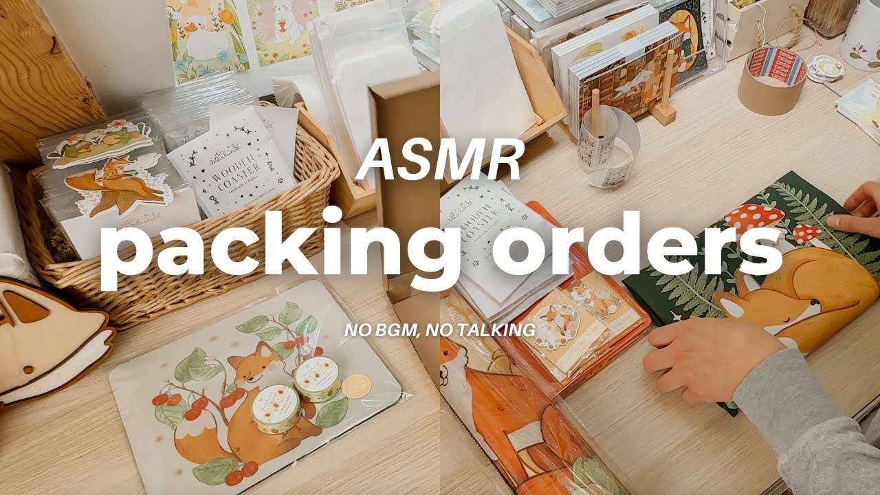 ASMR Packing Orders - pt.4 ✿ no music or talking | small business
