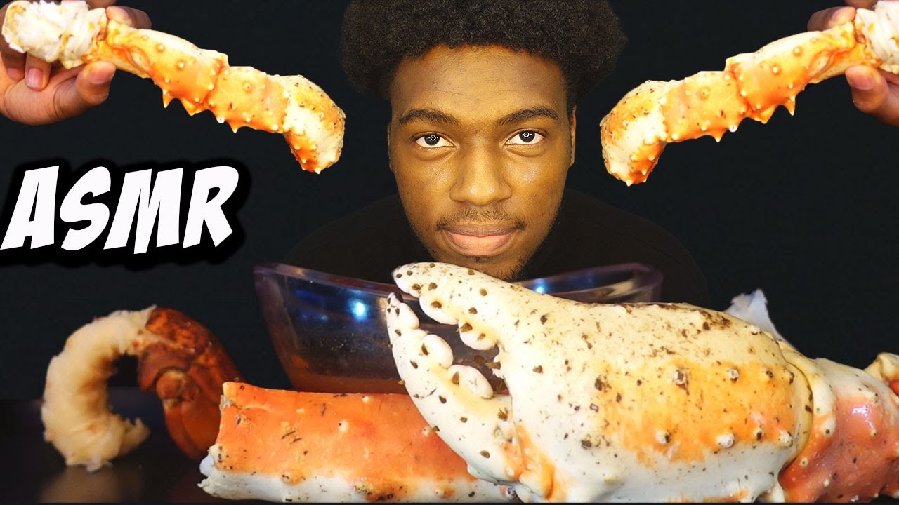 ASMR GIANT CRAB LEGS MUKBANG EXTREME EATING SOUNDS KEVO ASMR YouTube