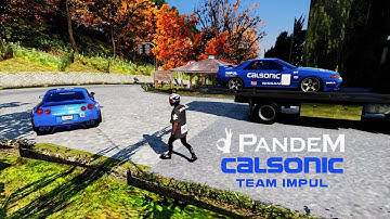 GTA V Drifting Nissan GT-R Pandem (R35) at Sadamine Touge | NaturalVision Evolved on GTX 1050 Ti