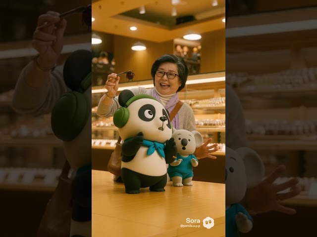 ショッピングしたら🛍️変なものだらけだった🍫ほのぼのアニメ【パンダの日常】 #ショート #かわいい #面白い