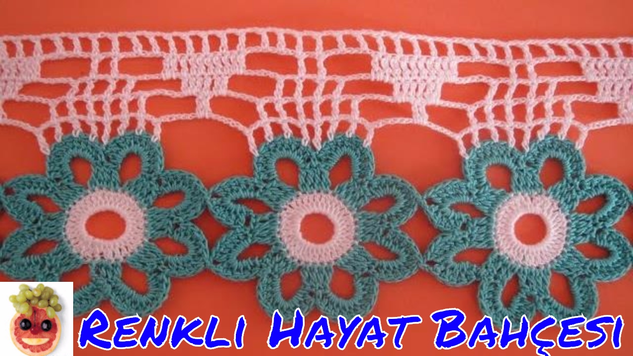 Dantel Havlu Kenarı Örneği Yapılışı (Örgü Dantel Oya El işi )