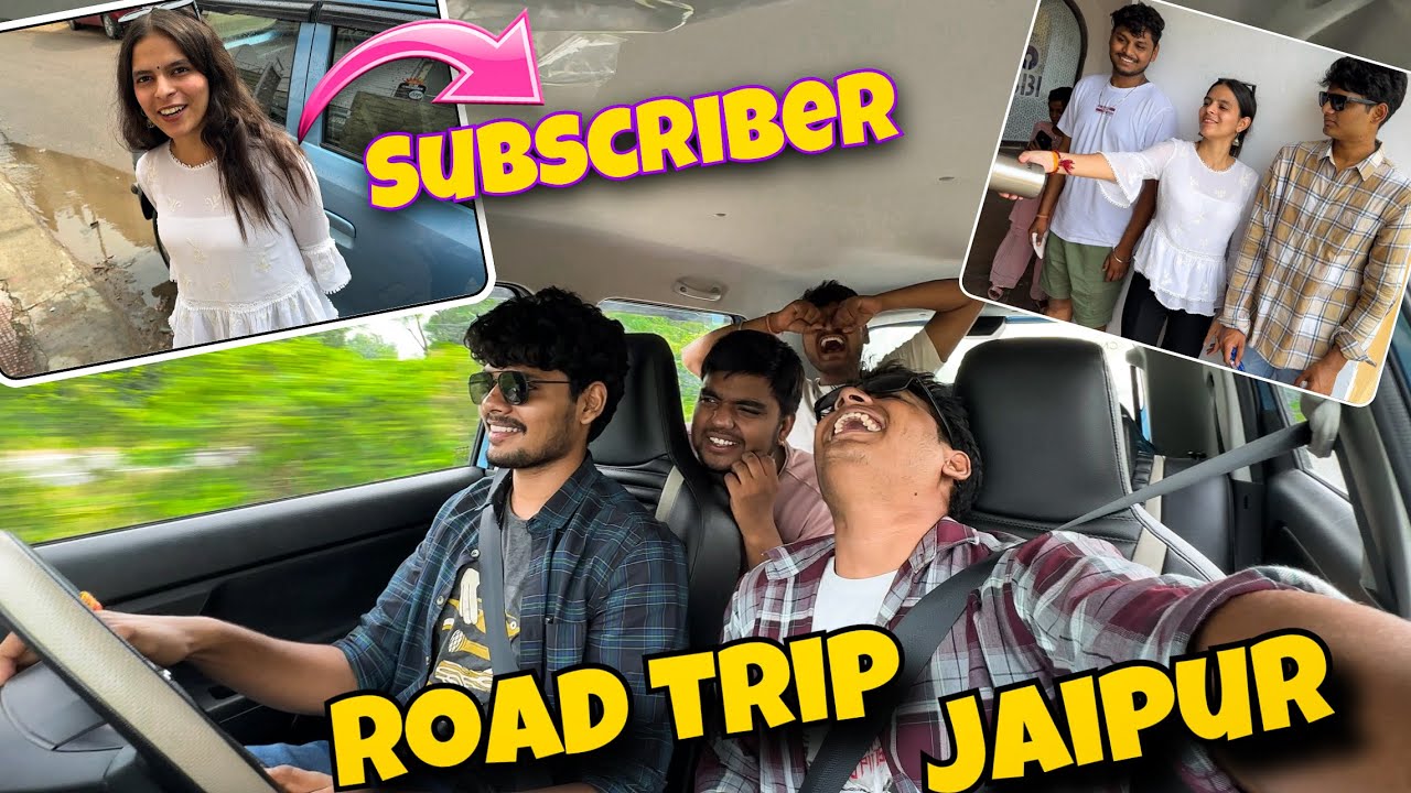 Road trip to Jaipur 😎| Subscriber joined us ❤️| The Roamer Amit | RAW 