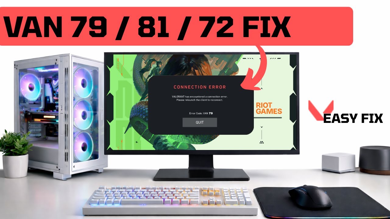 Fix VAN 79, VAN 81 & VAN 72 Errors | Valorant Not Launching (Windows 10 ...
