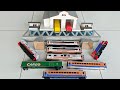 Mulung mainan kereta api Indonesia, cc 206 G20, cc 201 RnB, dipo, jembatan, Pos PJL,peti kemas