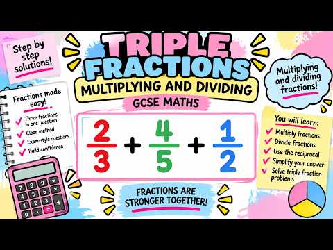 Triple Fraction Multiplying And Divide video thumbnail